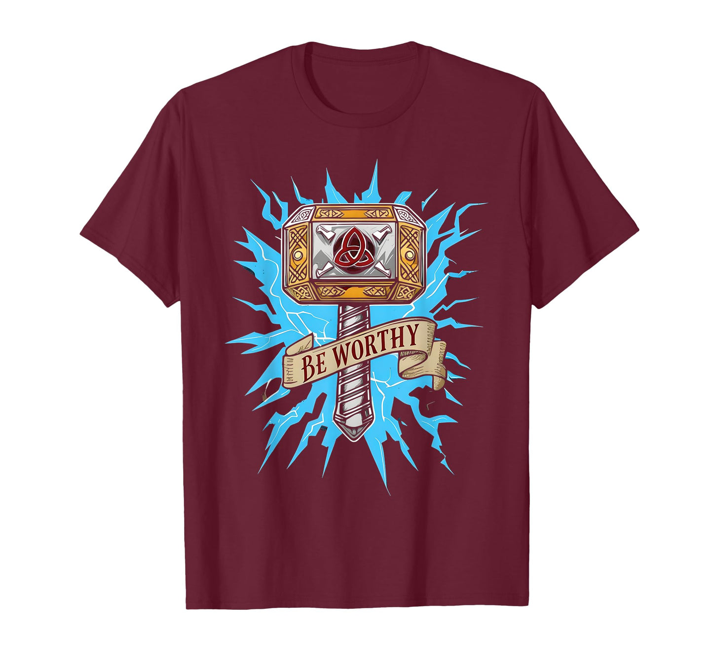 Viking Thor Hammer Be Worthy Norse Mythology God T-Shirt