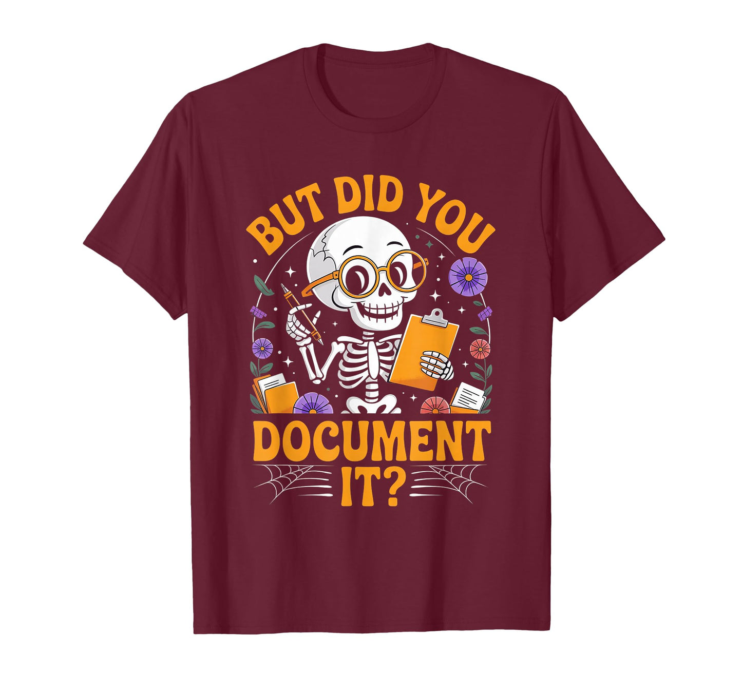 Human Resources HR Groovy Halloween But Did You Document It T-Shirt