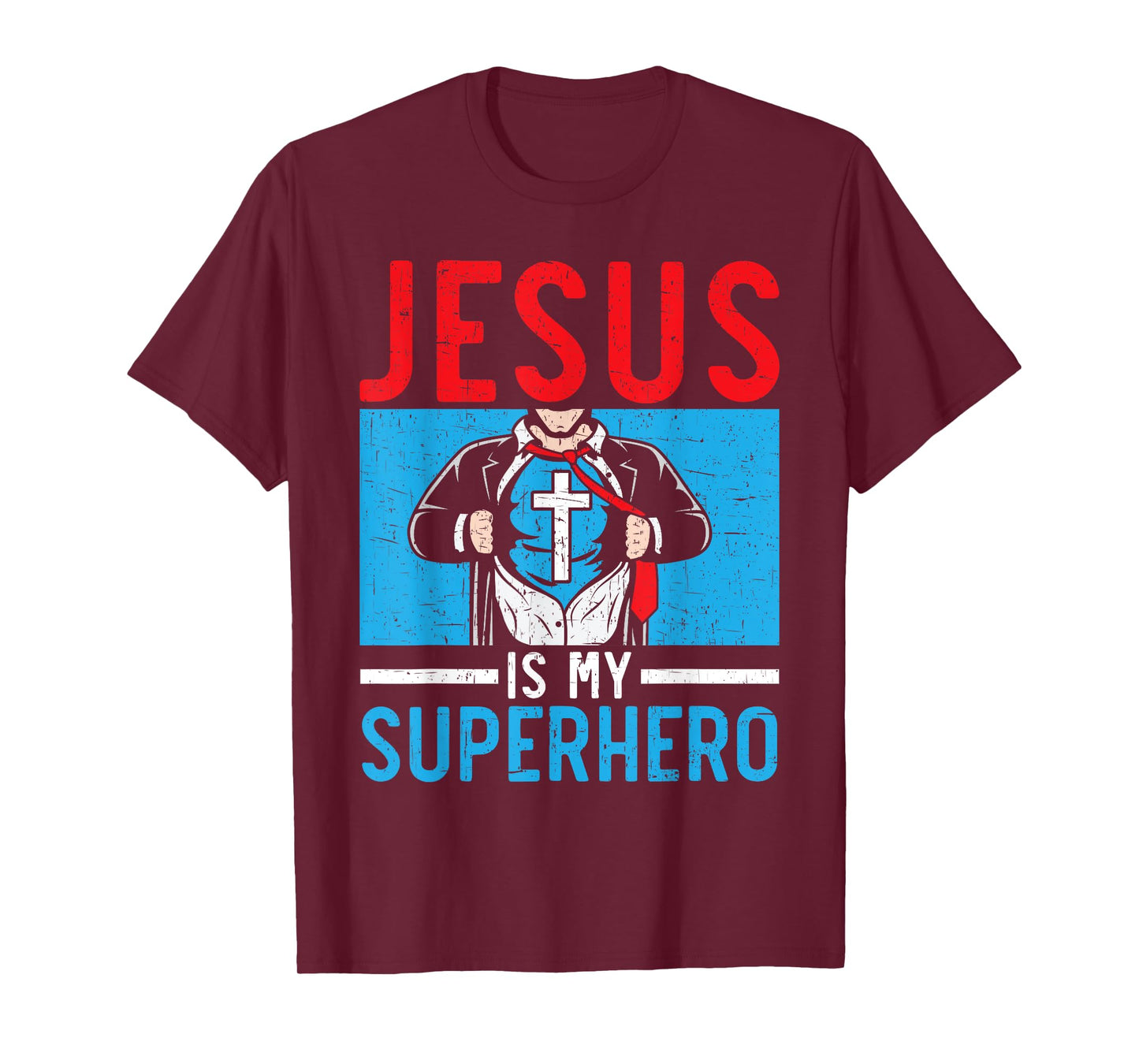 Jesus Is My Superhero Religious Pastor Christian Believer T-Shirt