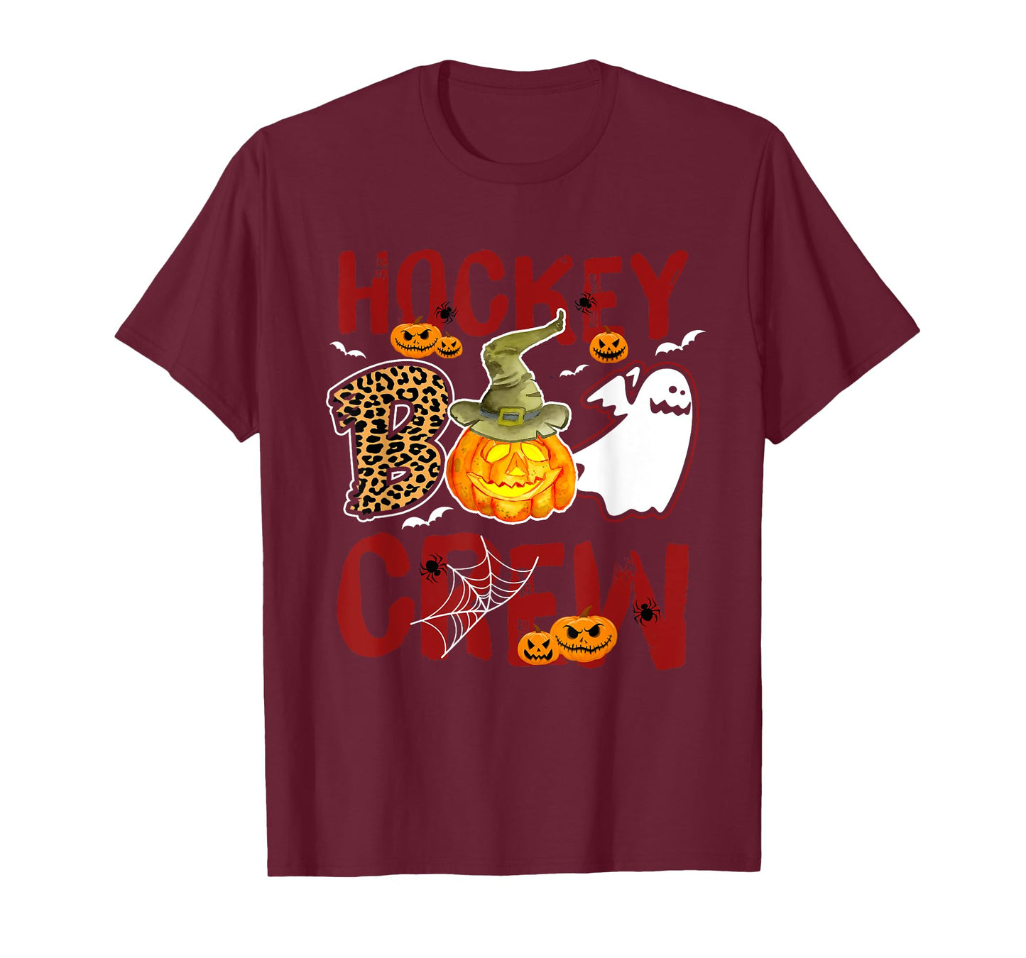 Hockey Boo Crew Halloween Players Coach Match T-Shirt
