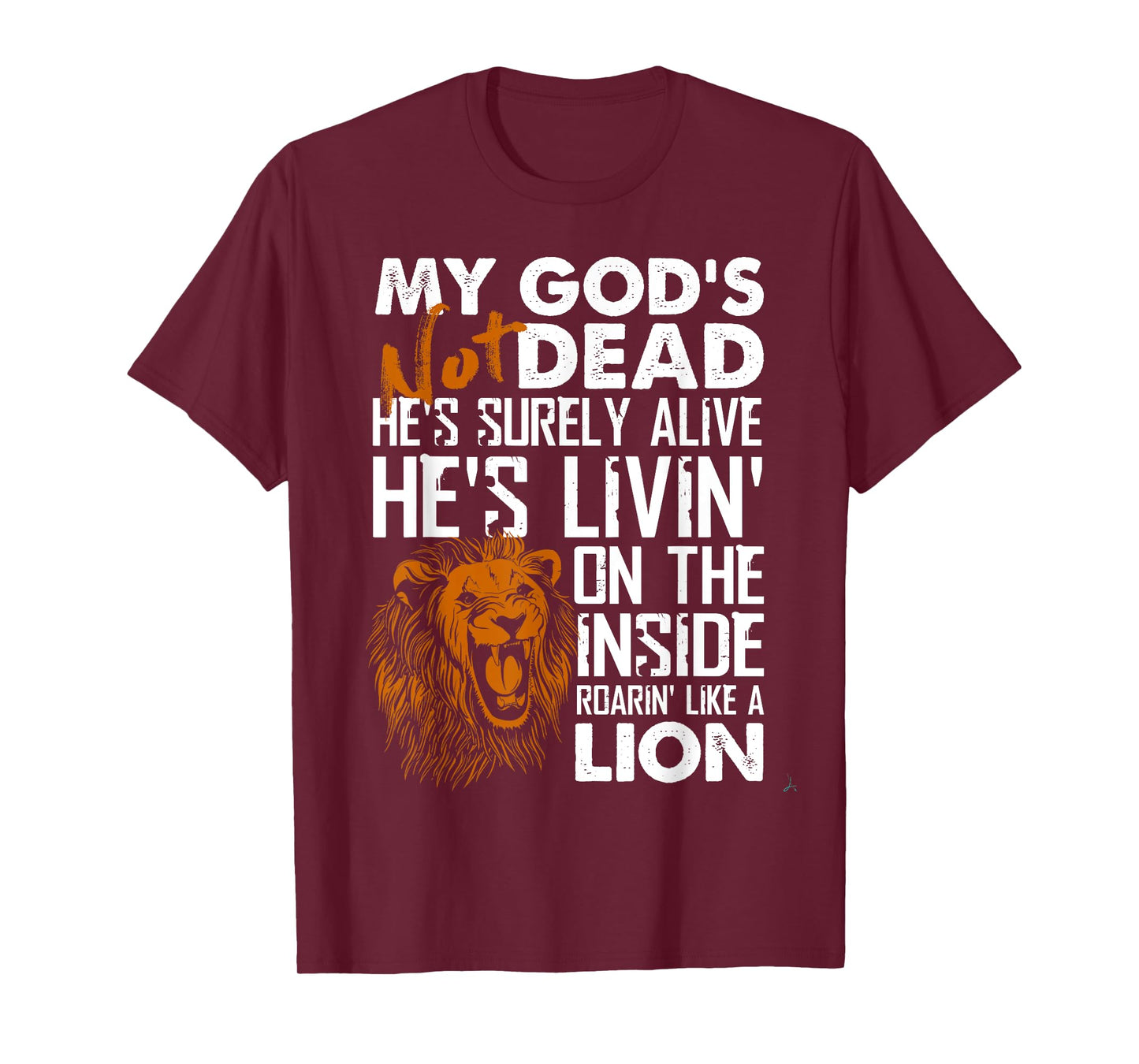 My God's Not Dead Lion Christian Christ Cross Faith T-Shirt T-Shirt