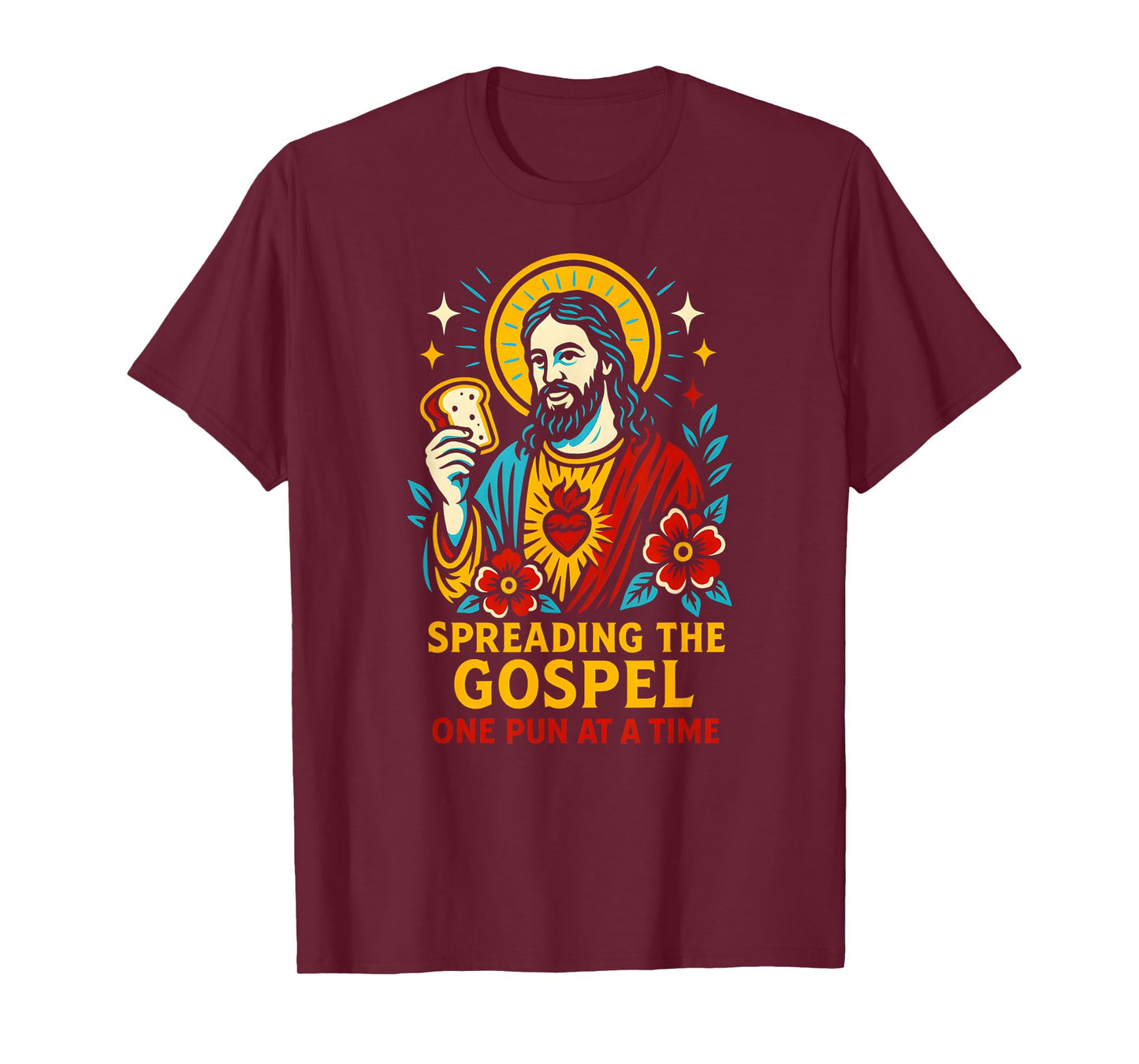 Jesus Puns Spreading Gospel Cool Mens Christian Faith T-Shirt