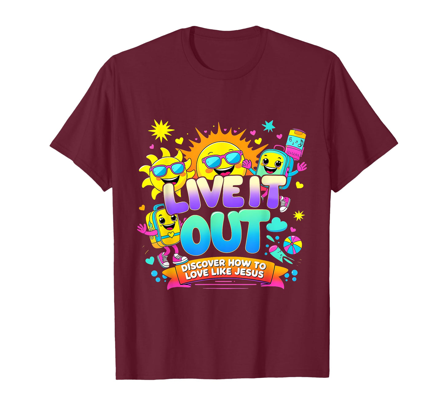 Live It Out Love Like Jesus VBS Summer 2025 Tee T-Shirt