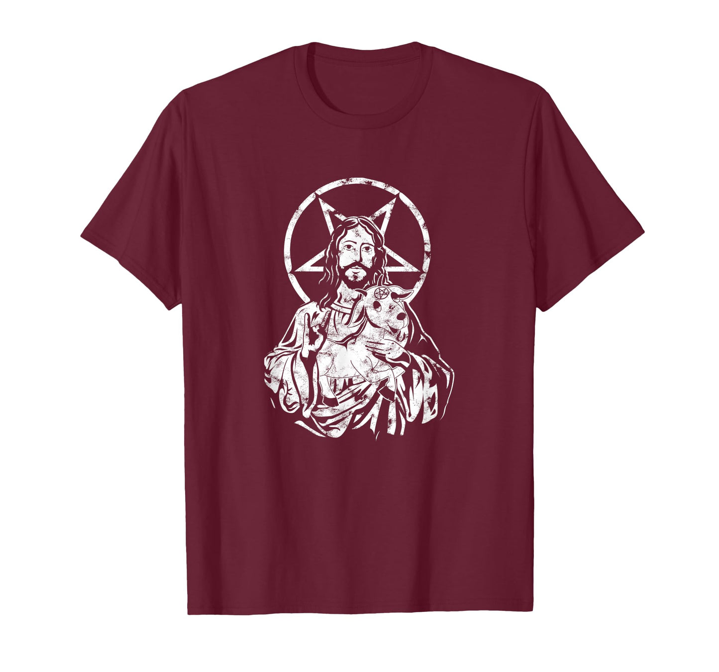 Blackcraft Jesus Satan Baphomet Goat Atheist - Anti Religion T-Shirt