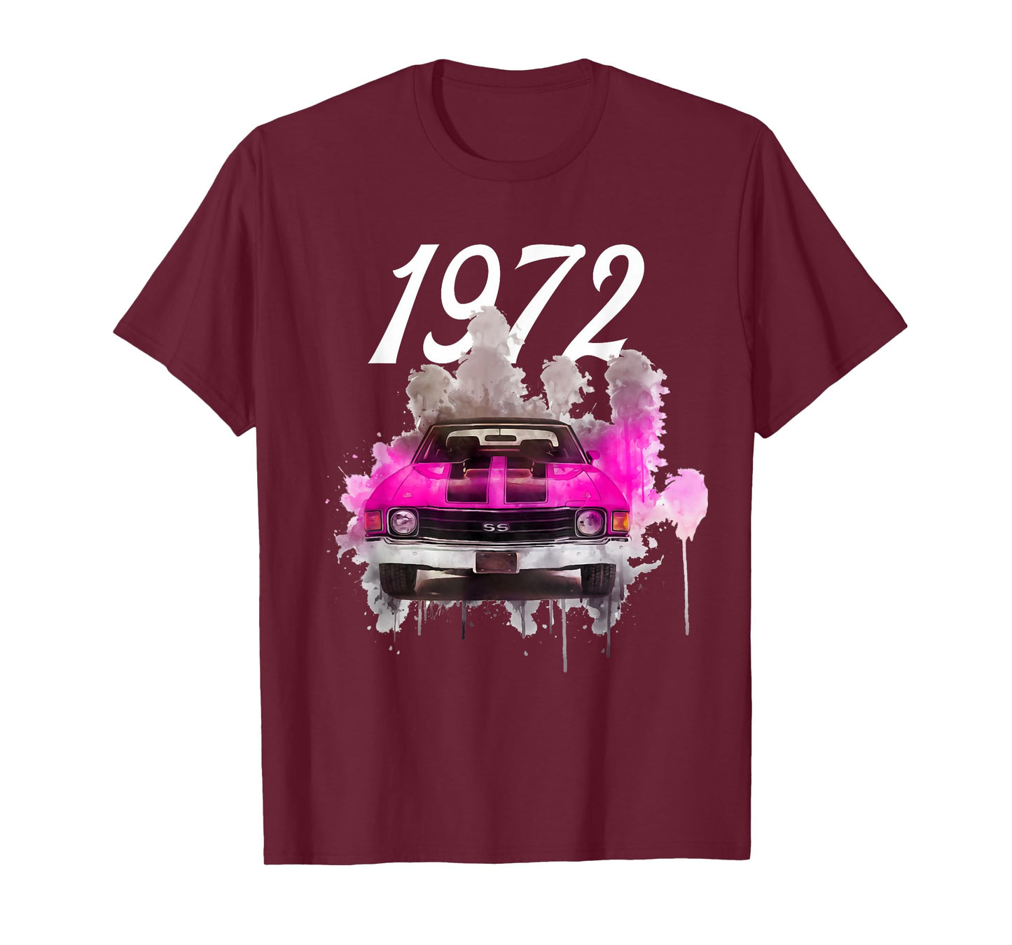 1972 72 Chevelle SS Trending Chevys Muscle Pink Car T-Shirt