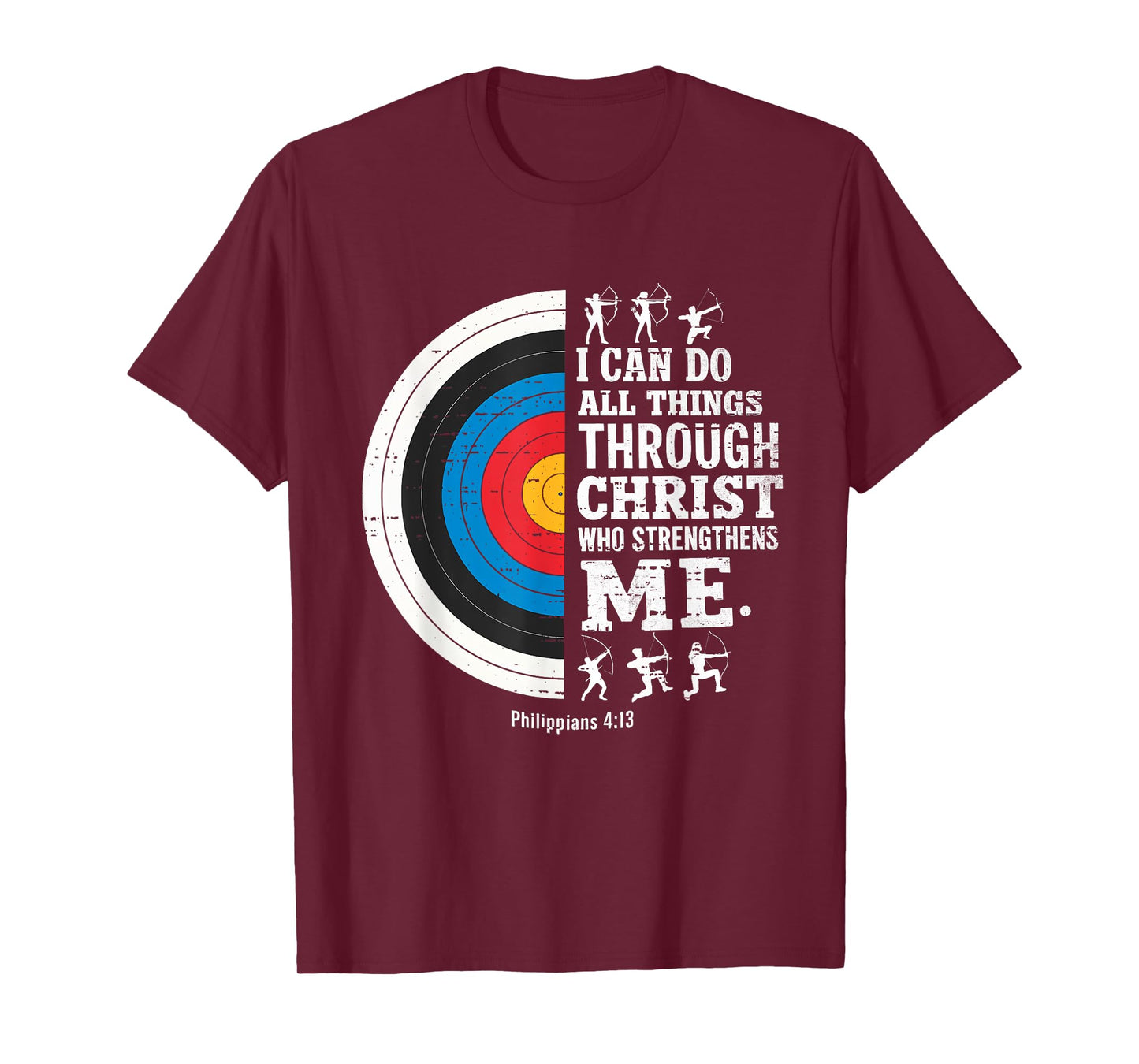 Christian Archery I Can Do All Things Religious Faith T-Shirt