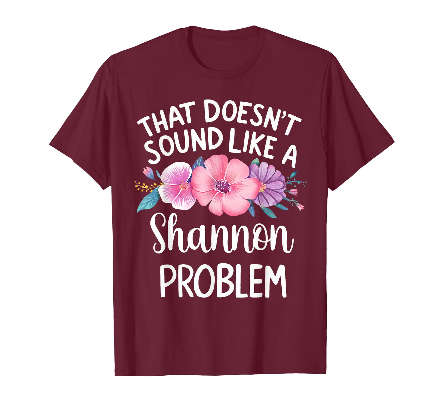 Shannon Personalized Cute Flower Girls Shannon Name T-Shirt