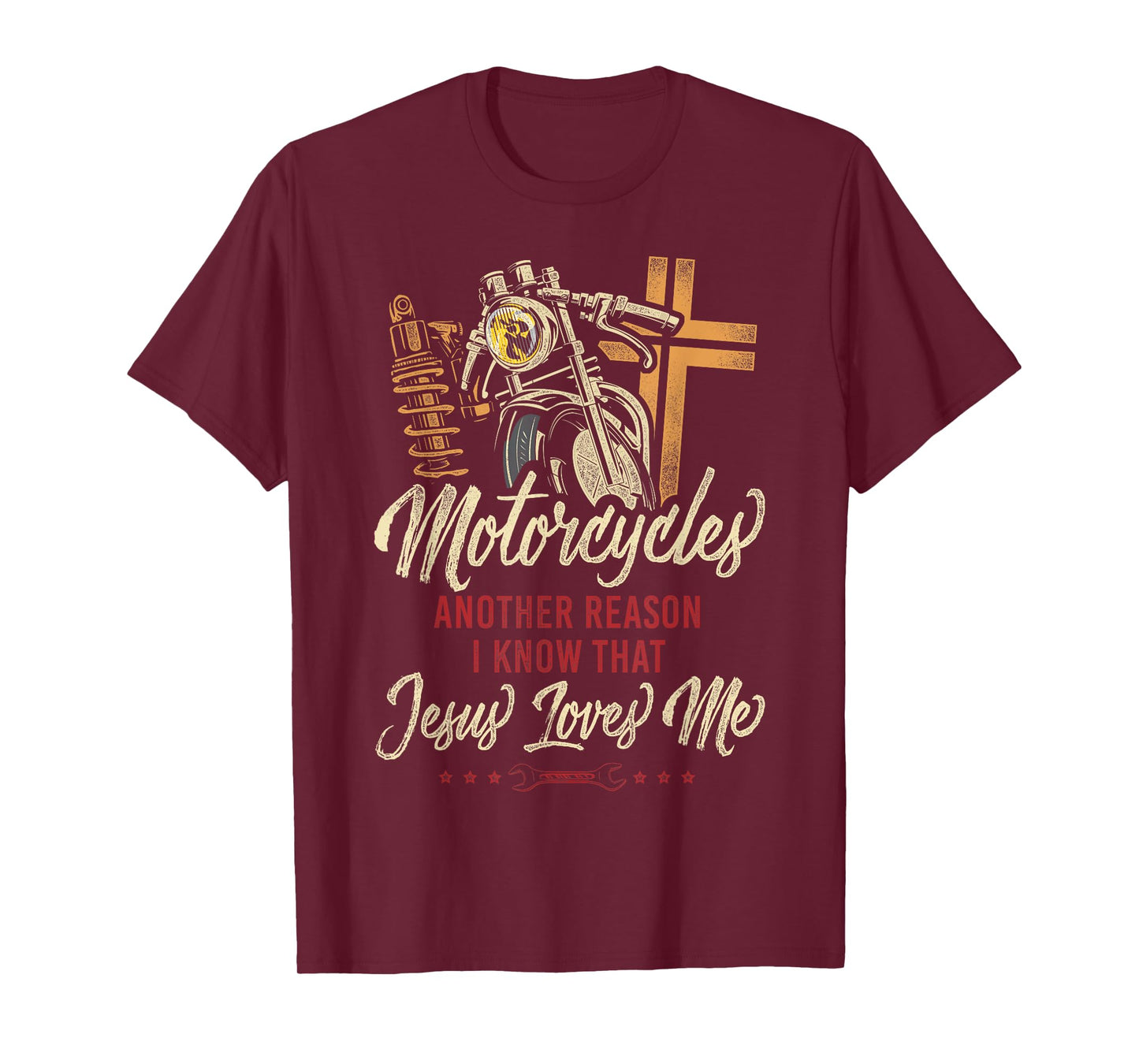 Classic Motorcycle Biker Jesus Faith Christian Motorcycles T-Shirt