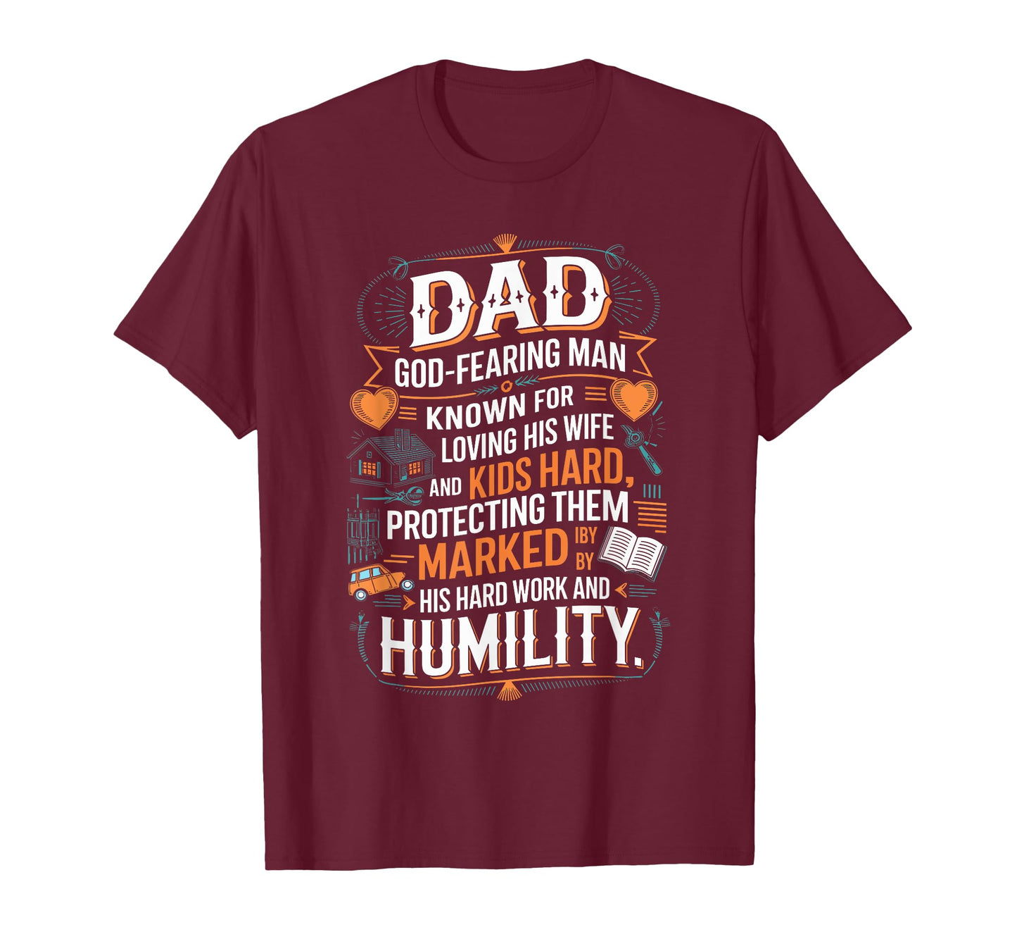 Christian Dad Definition God Religious Roman Catholic Father T-Shirt