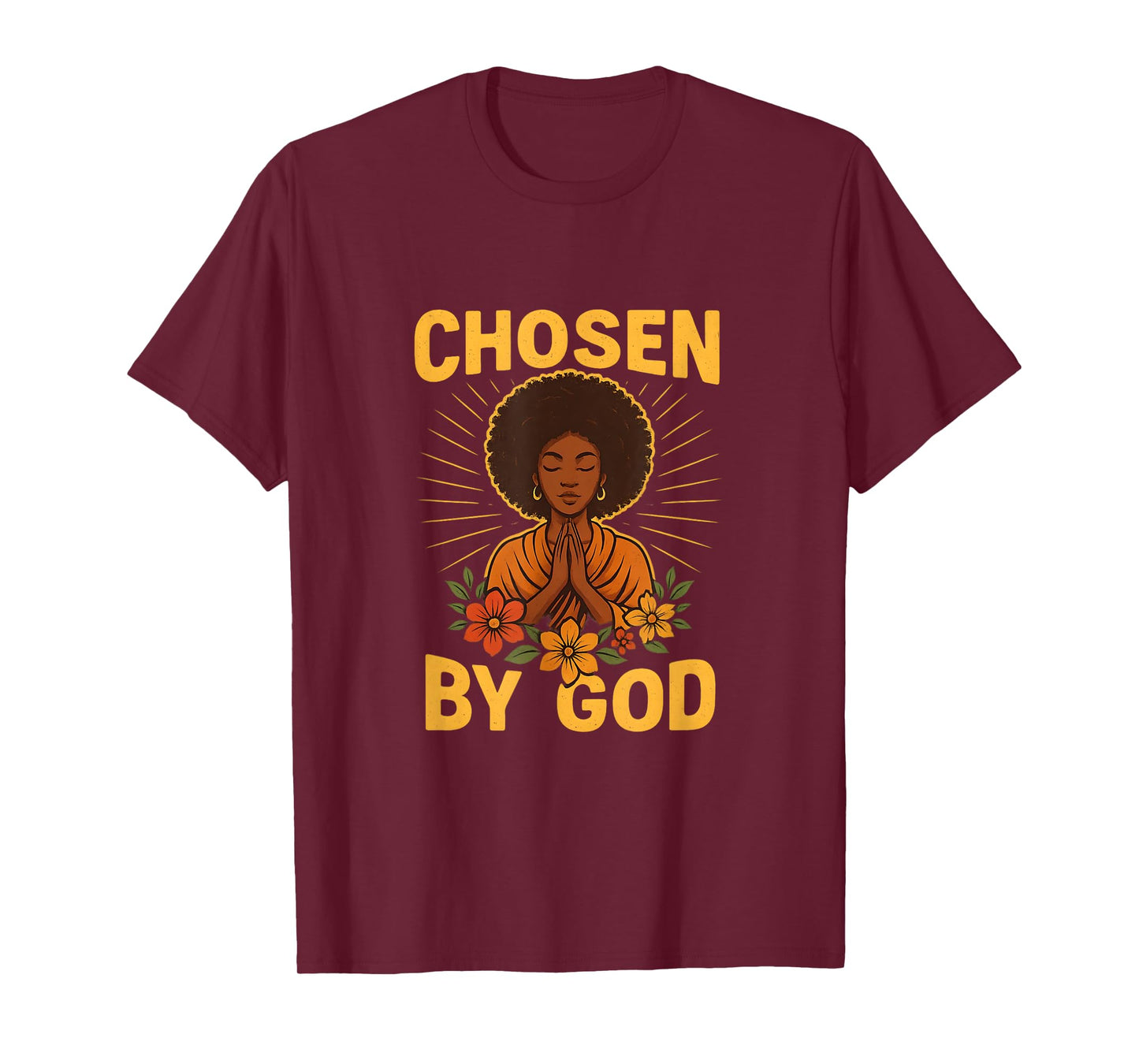 Chosen by God African Afrocentric Faith Design T-Shirt