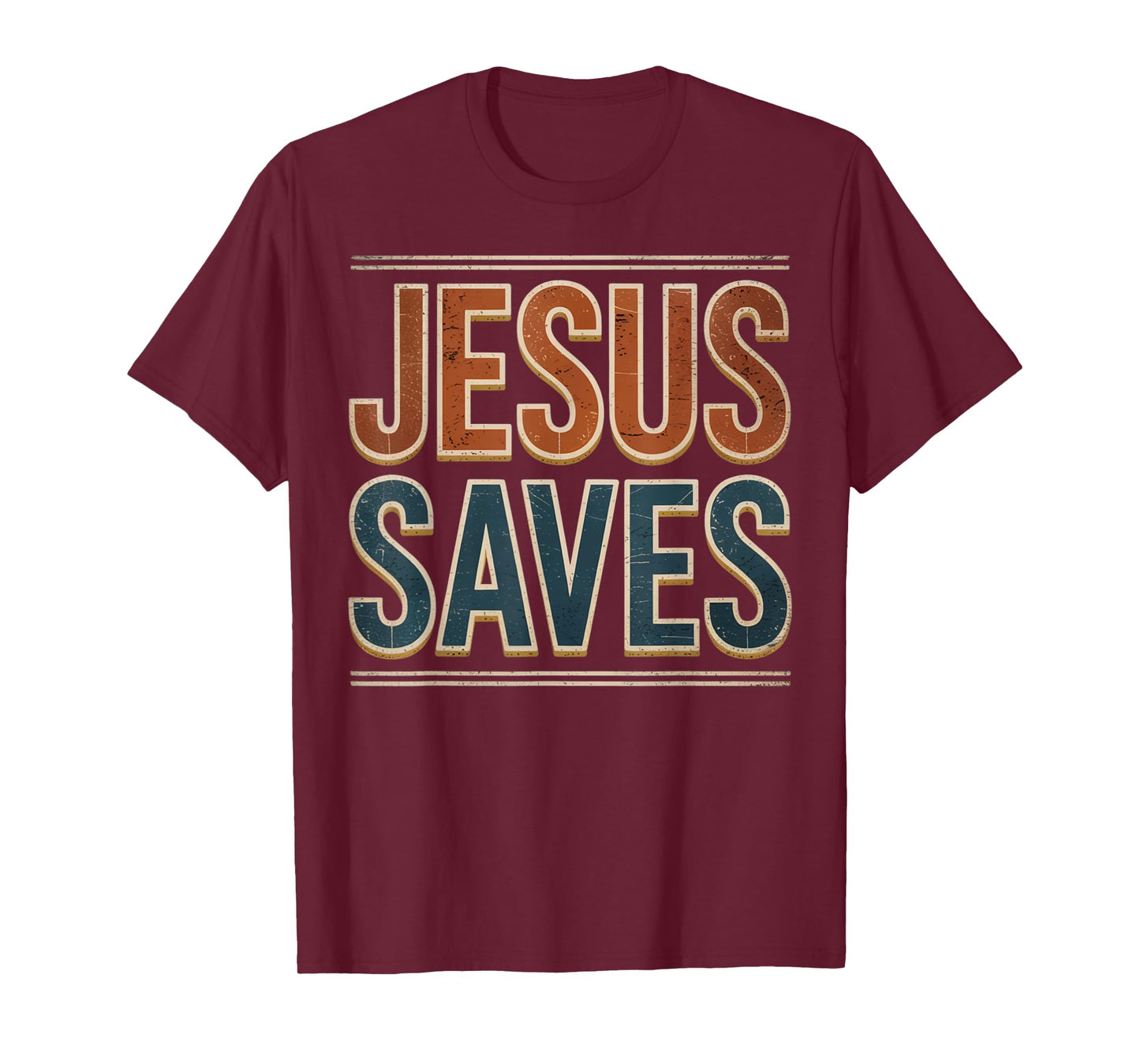 Jesus Saves Cross Christian Religious Faith Mens T-Shirt