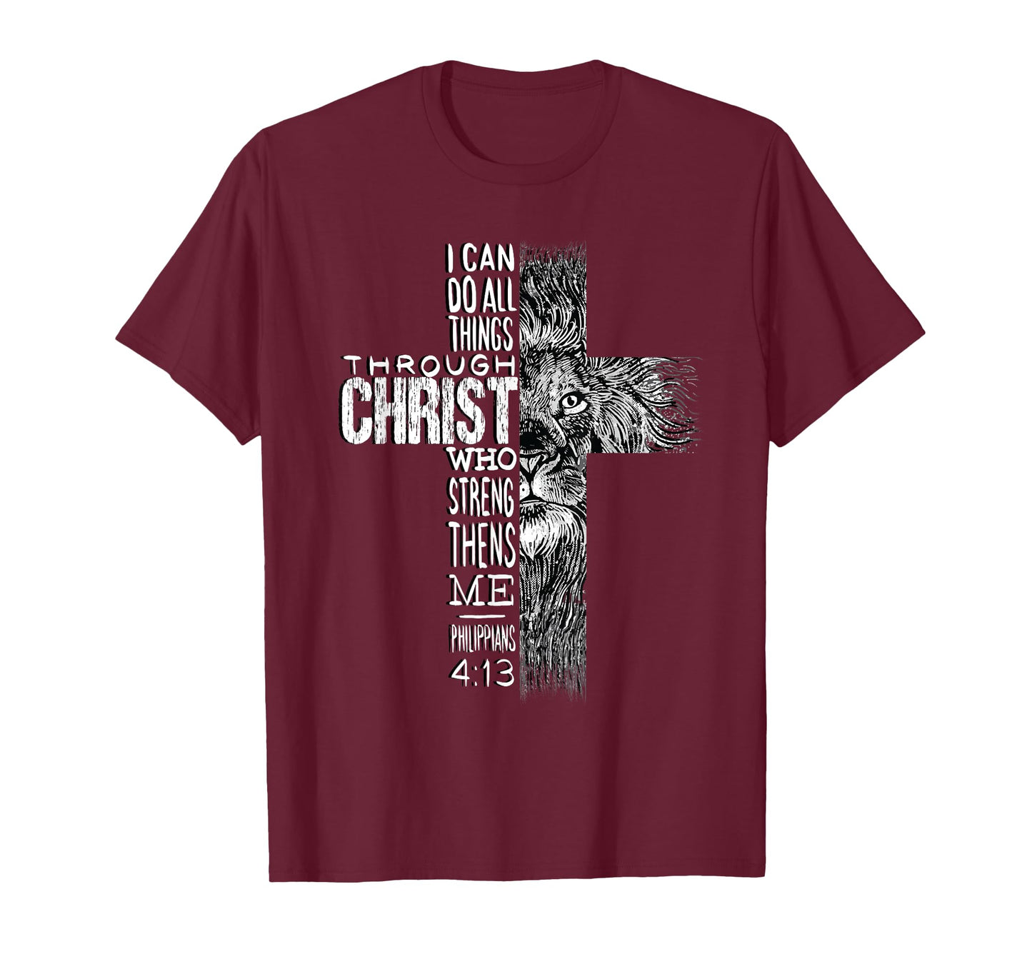 Christian Jesus Lion of Tribe Judah Cross Lion of Judah T-Shirt