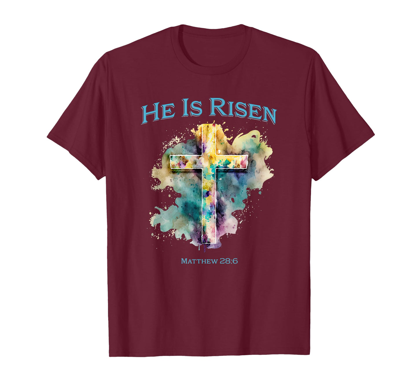 He Is Risen Jesus Christian Bible Quote Easter Good Friday T-Shirt