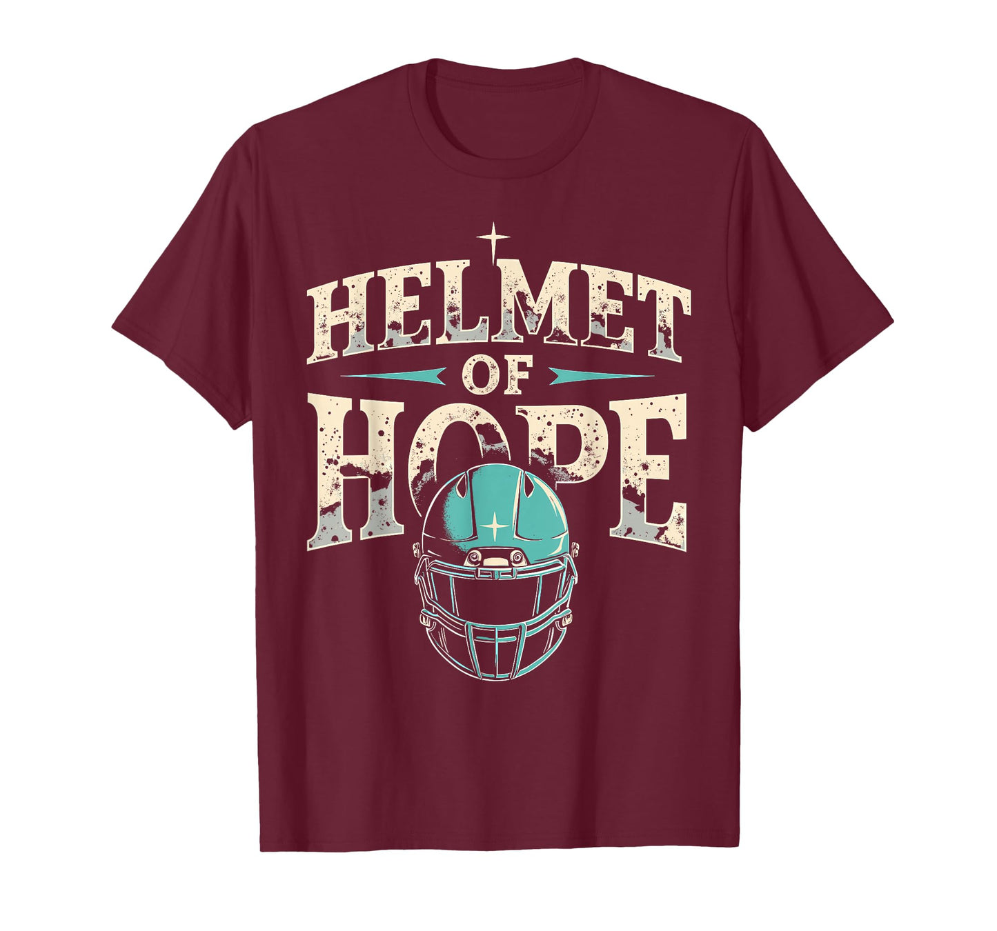 Helmet of Hope | Funny Motivational Sports Design T-Shirt