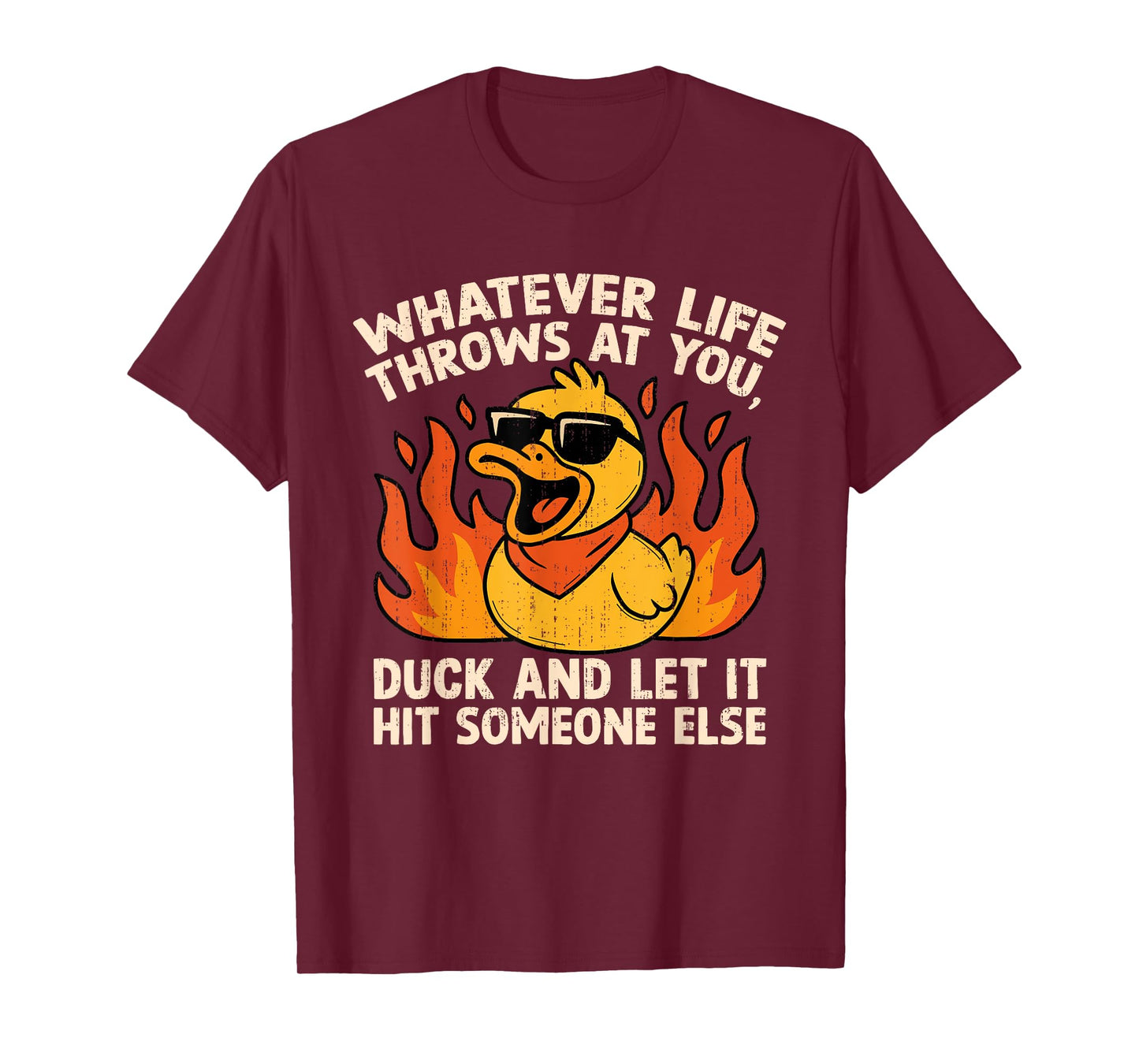 Funny Saying Duck Joke Quote Humor Duck Meme Sarcastic Meme T-Shirt