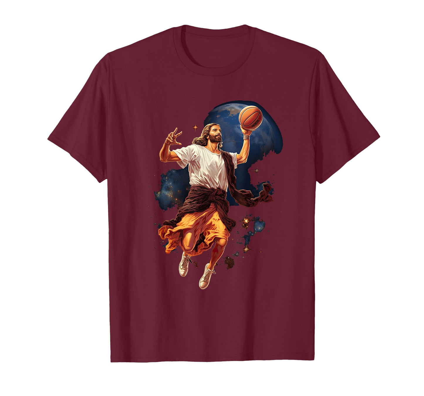 Funny Jesus Playing Basketball T-Shirt