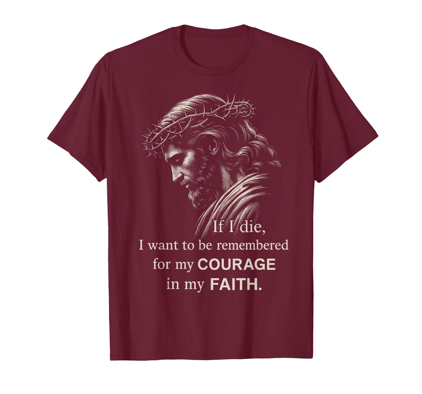 Jesus Christian Minimalist Faith Motivational Bible Verse T-Shirt
