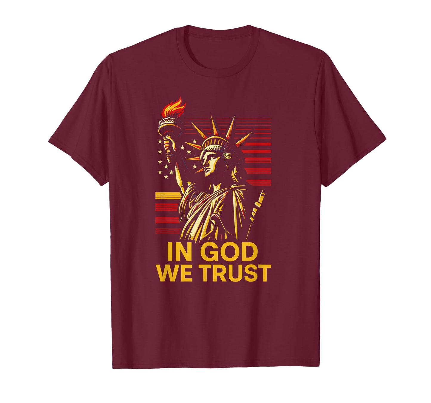 American Faith in God We Trust Mens Christian Religious T-Shirt