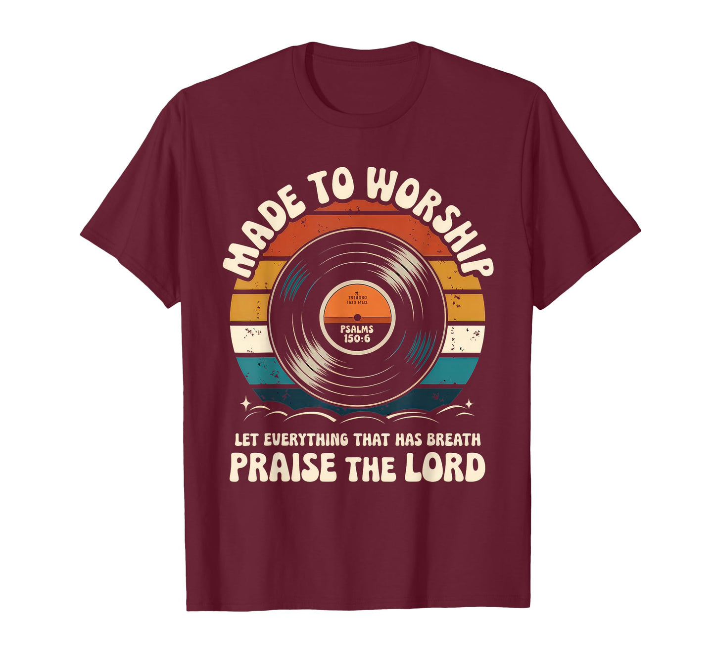 Worship Tshirt Christian Music Retro Cassette Psalms 150:6 T-Shirt