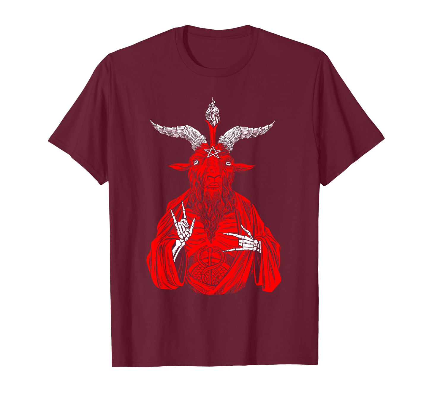 Blackcraft AntiChrist Goat Satan Baphomet shirt for Atheist T-Shirt