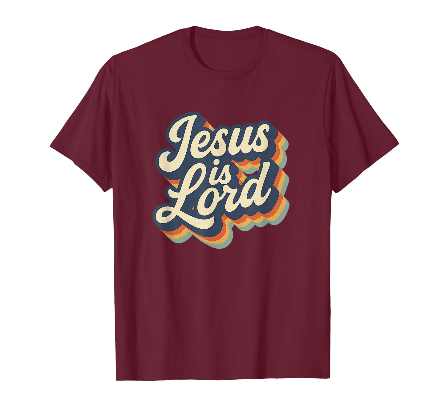 Jesus is Lord Retro Hippie Christian Fun Design T-Shirt