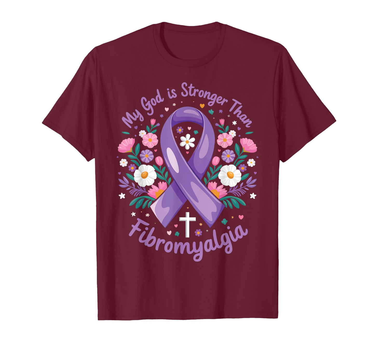 My God Is Stronger Than Fibromyalgia T-Shirt