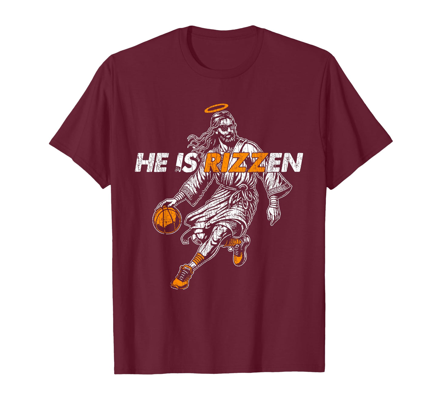 He Is RIZZEN Funny Jesus Basketball Easter Resurrection T-Shirt