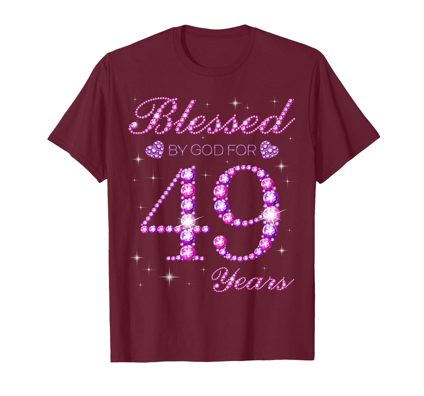 Blessed by God for 49 Years Old 49th Birthday Party T-Shirt