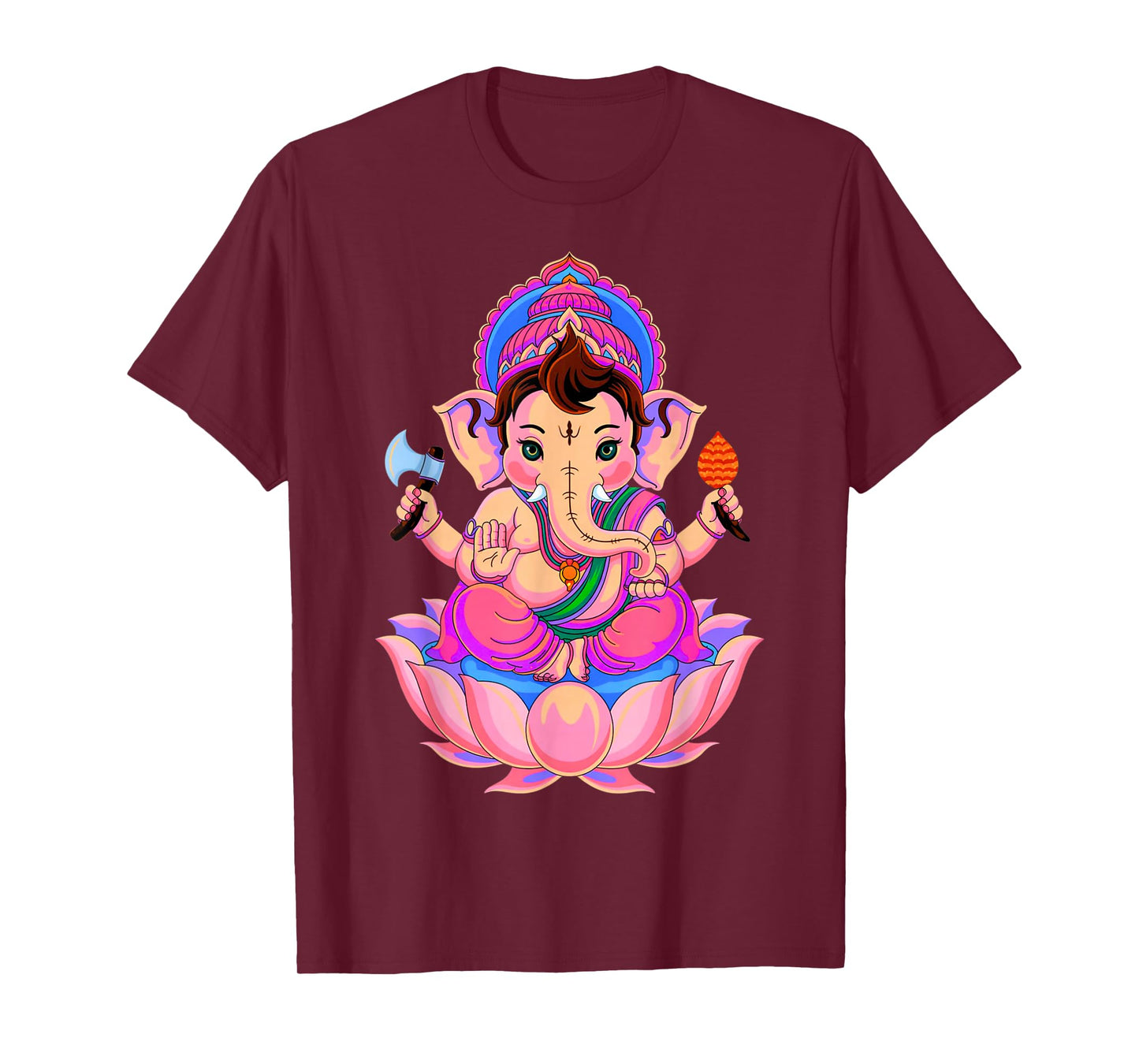 Hindu Ganesha Puja Elephant God India Meditation Yoga Murti T-Shirt