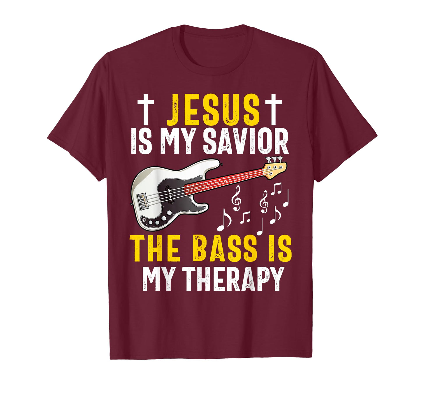 Christian Bass Guitar Player Worship Jesus Bassist Music T-Shirt