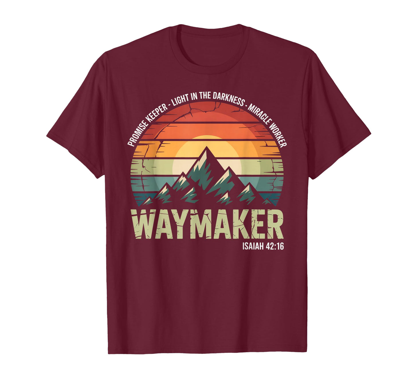Waymaker Vintage Promise Keeper Miracle Worker Christian T-Shirt