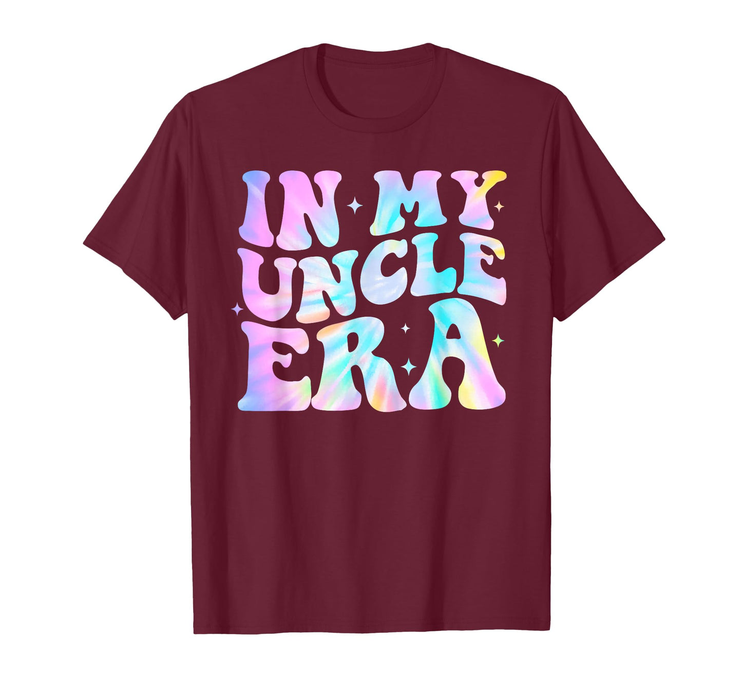 Funny In My Uncle Era Lover Tie Dye Retro Uncle Fathers Day T-Shirt