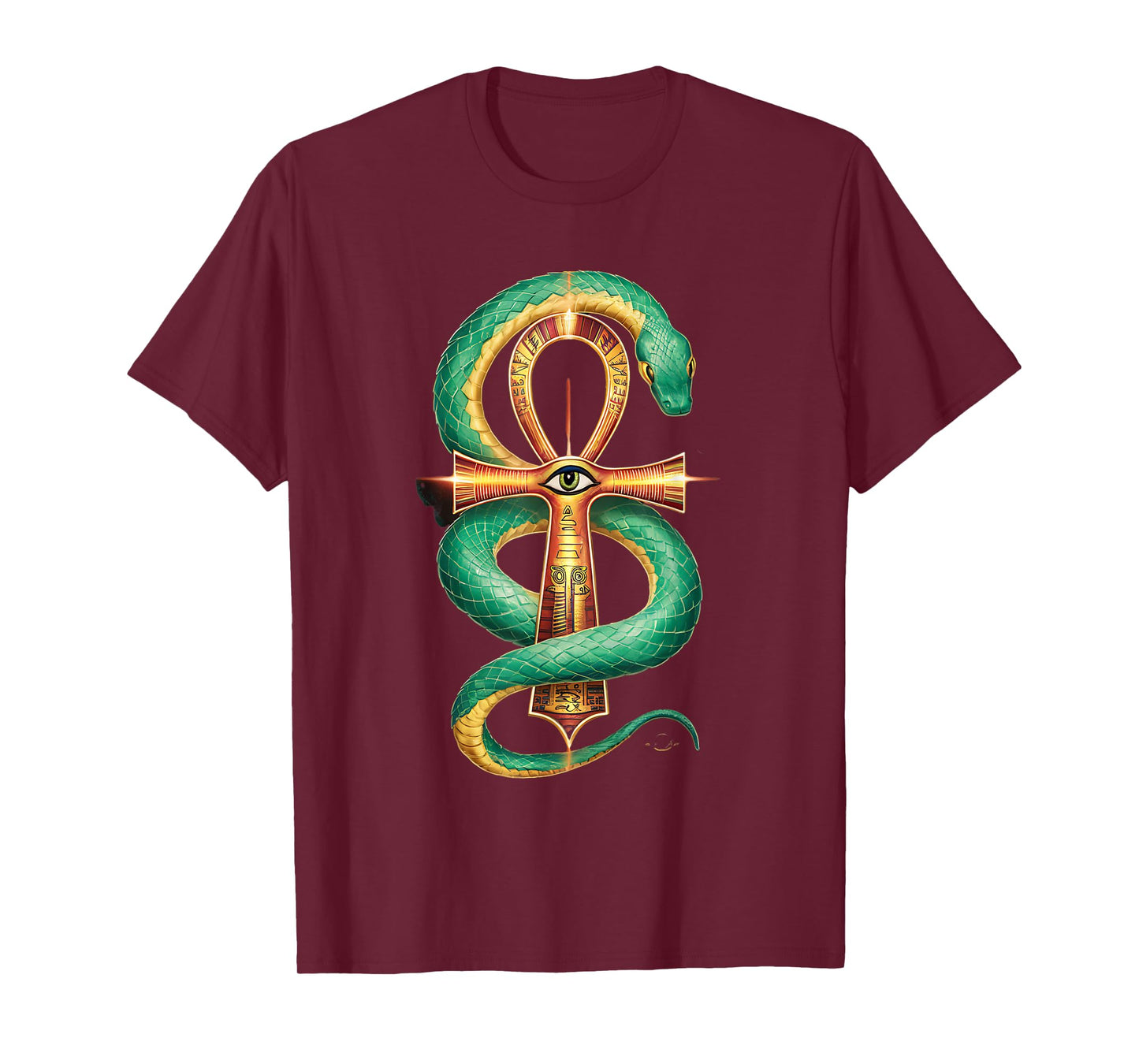 Ankh All Seeing Eye Ancient Egyptian Mythology Snake God T-Shirt