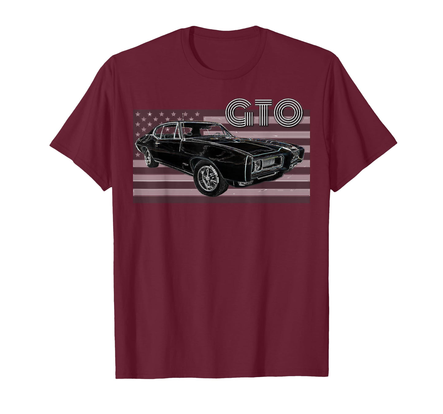 1968 1967 1965 GTO Classic Car Old School Muscle Car 64 70 T-Shirt