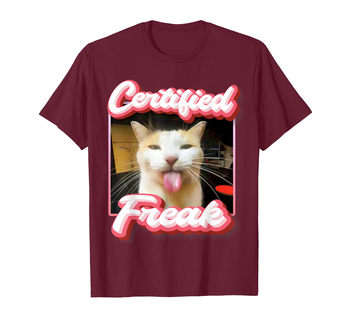 funny cat meme - Certified Freak Funny Cat Meme Men Women T-Shirt