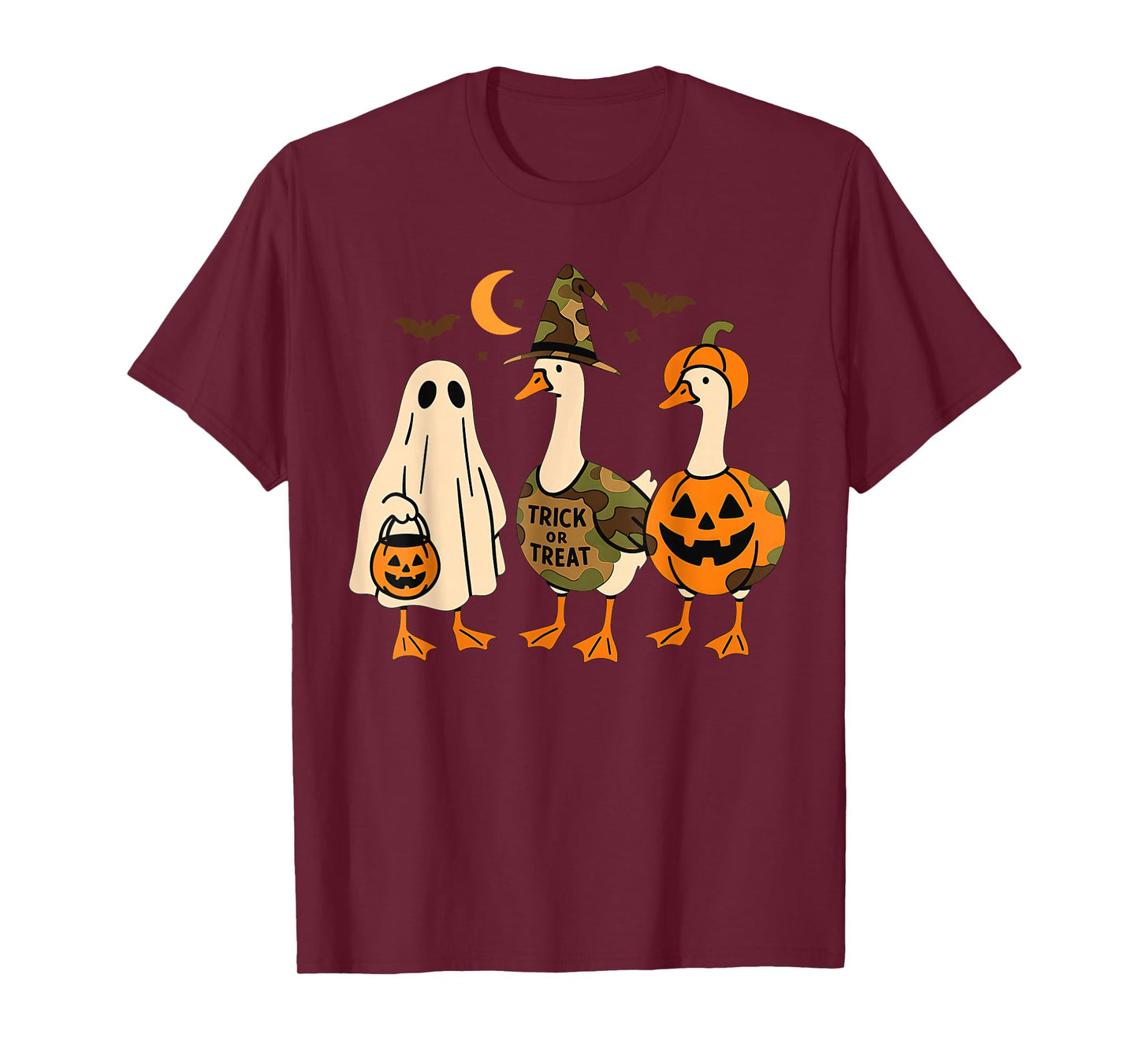 Funny Duck Duck Boo Halloween Costume Duck T-Shirt