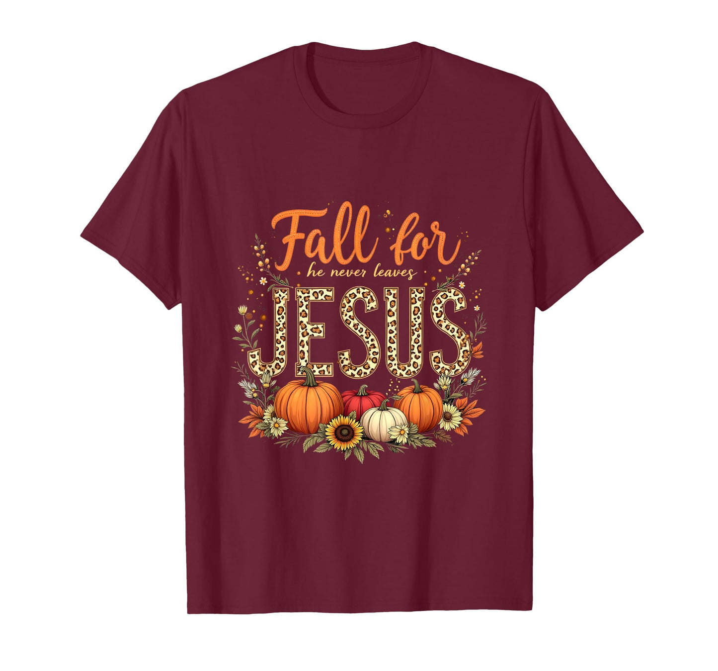 Thanksgiving Autumn Jesus My Favourite Season Fall Christian T-Shirt