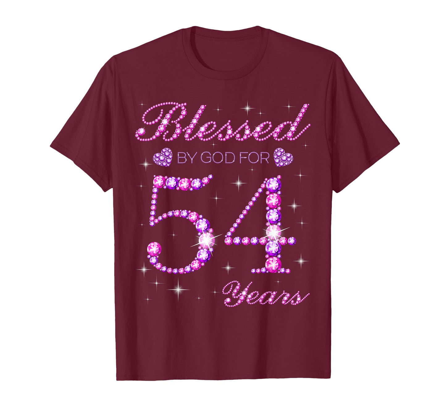 Blessed by God for 54 Years Old 54th Birthday Party T-Shirt