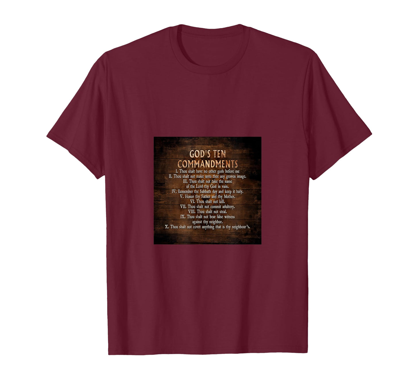 Lion Head Bible Verses God's Ten Commandments Jesus T-Shirt