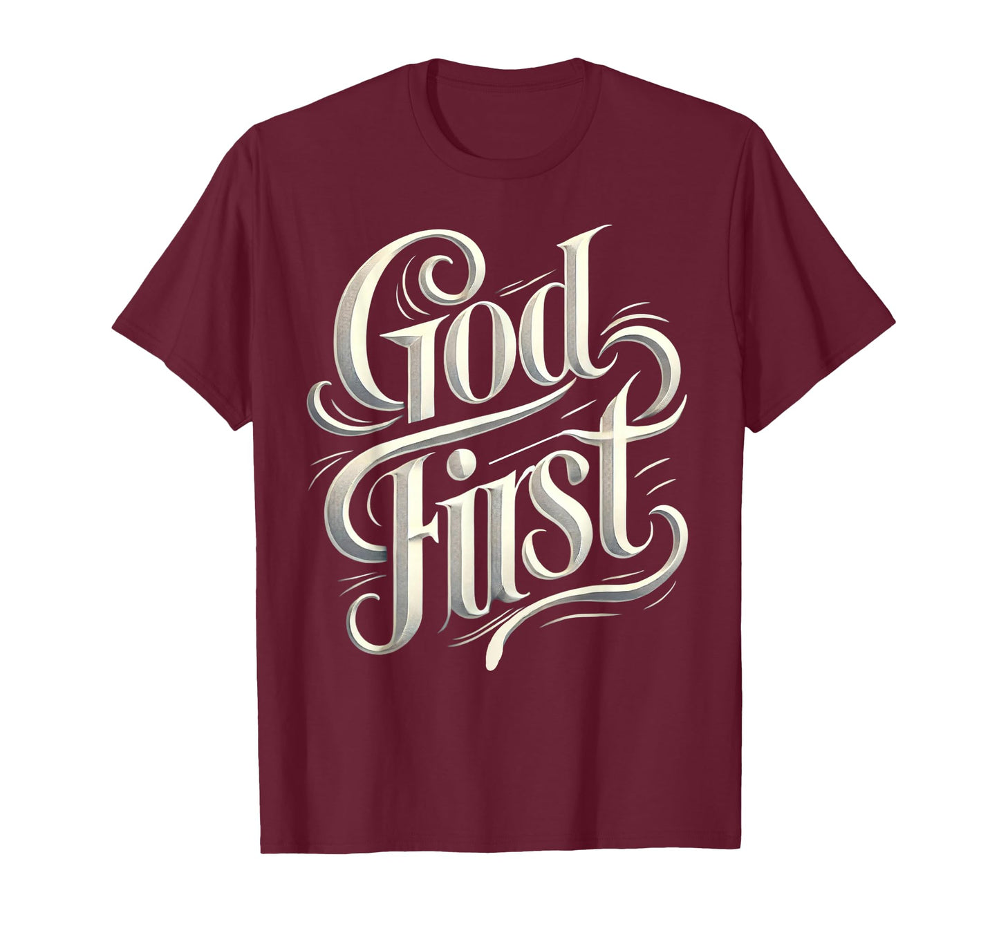 Religious God First Faith Based New Believer Clothing Gifts T-Shirt