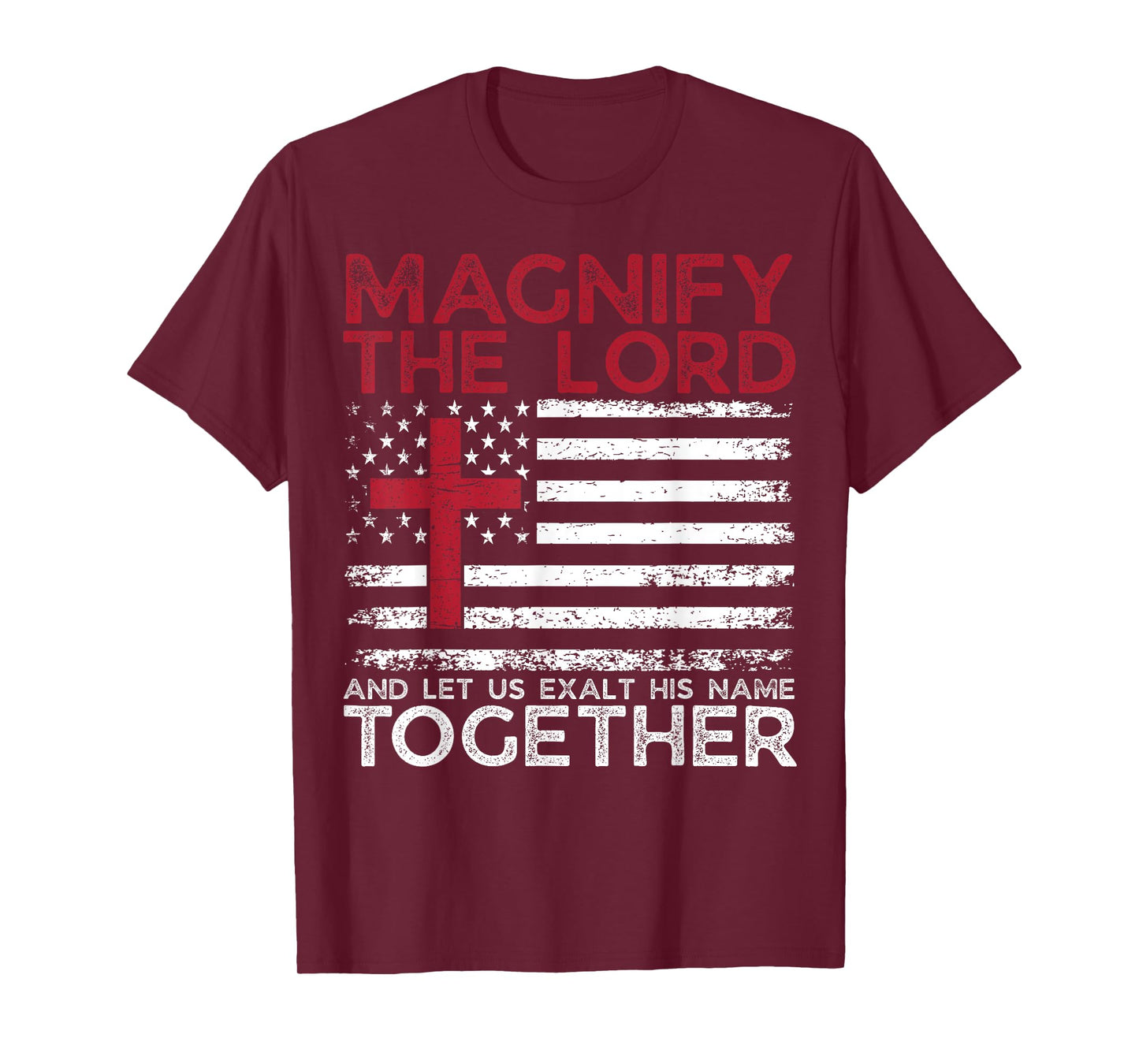 Magnify The Lord Exalt Him Together Psalm 34:3 VBS 2025 T-Shirt