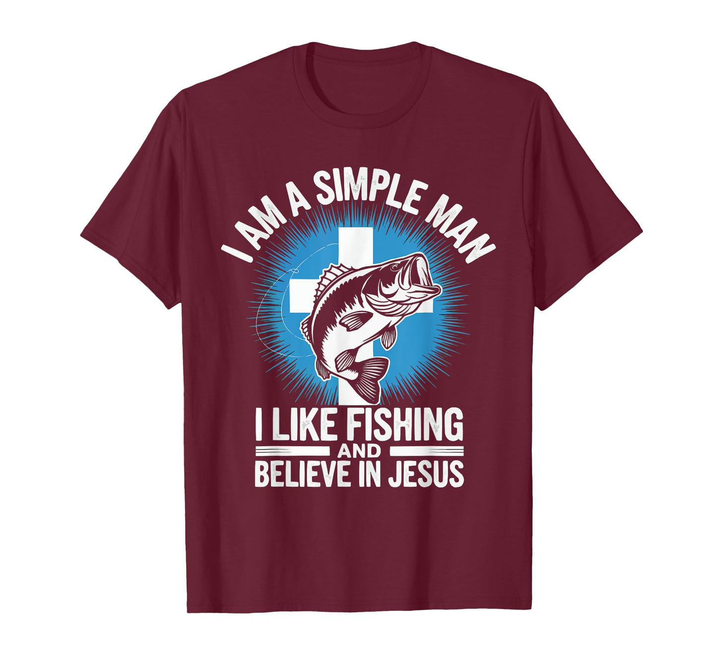 Fishing Jesus Christ Religion Christian Fisher Christianity T-Shirt
