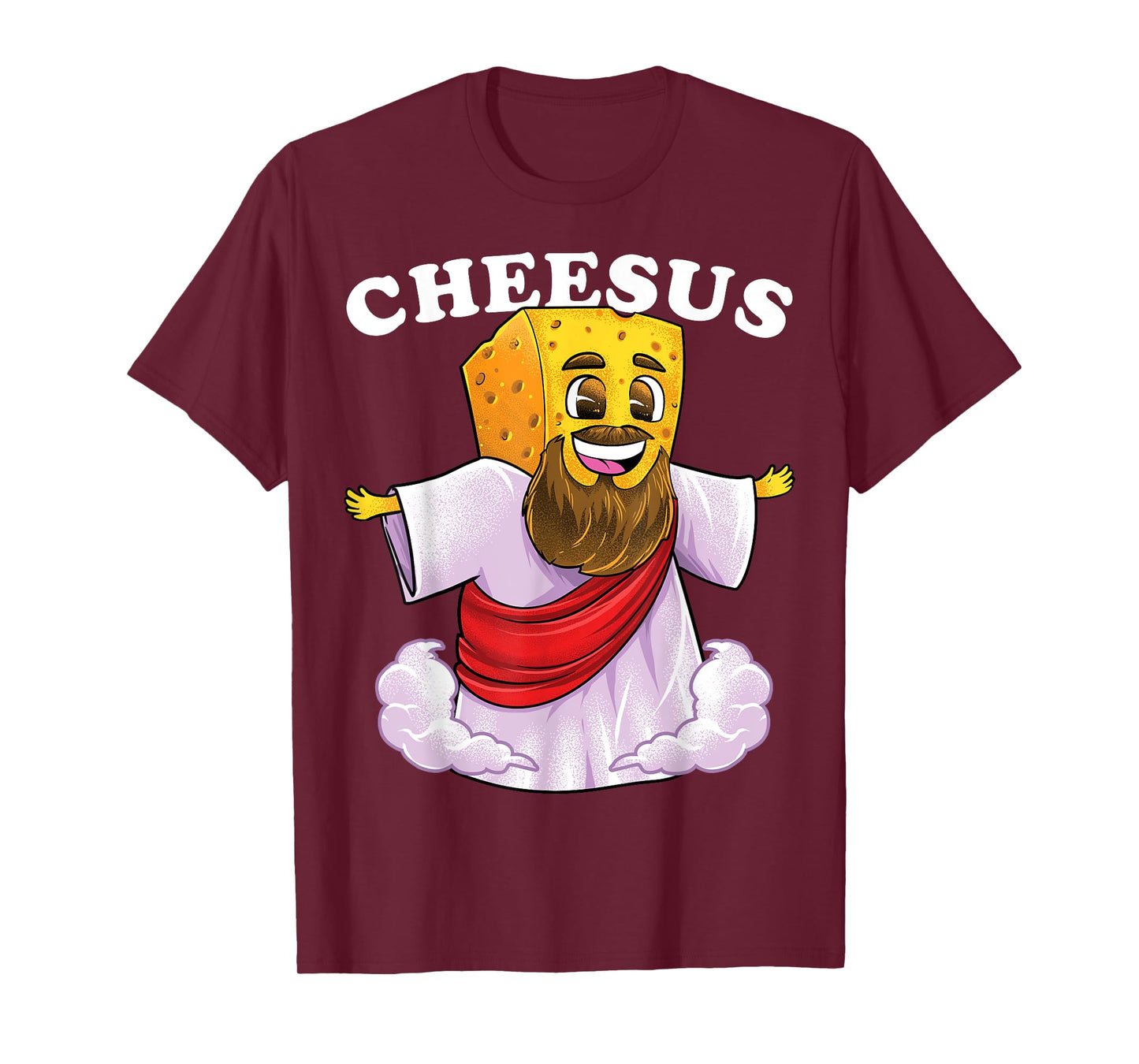Cheesus Christ Funny Cheese Jesus Christian Pun Christmas T-Shirt