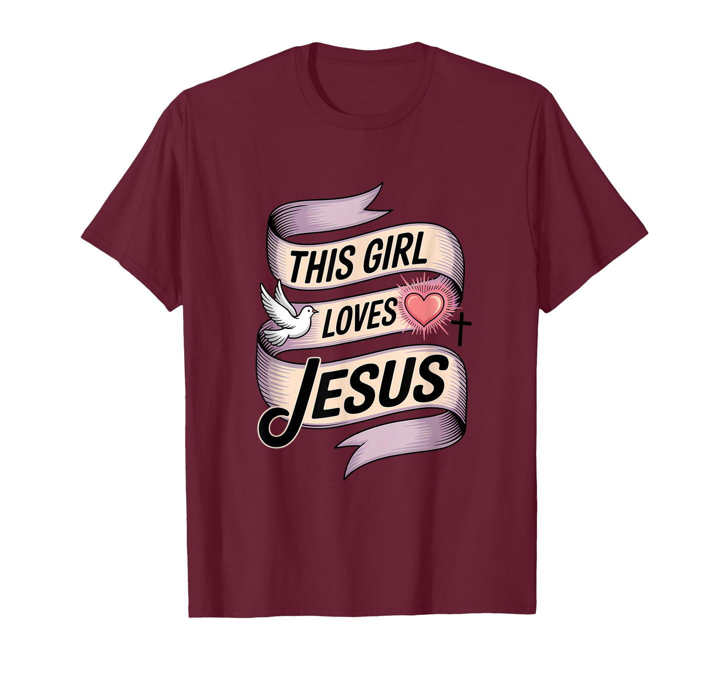 This Girl Loves Jesus Christian Girl Jesus T-Shirt