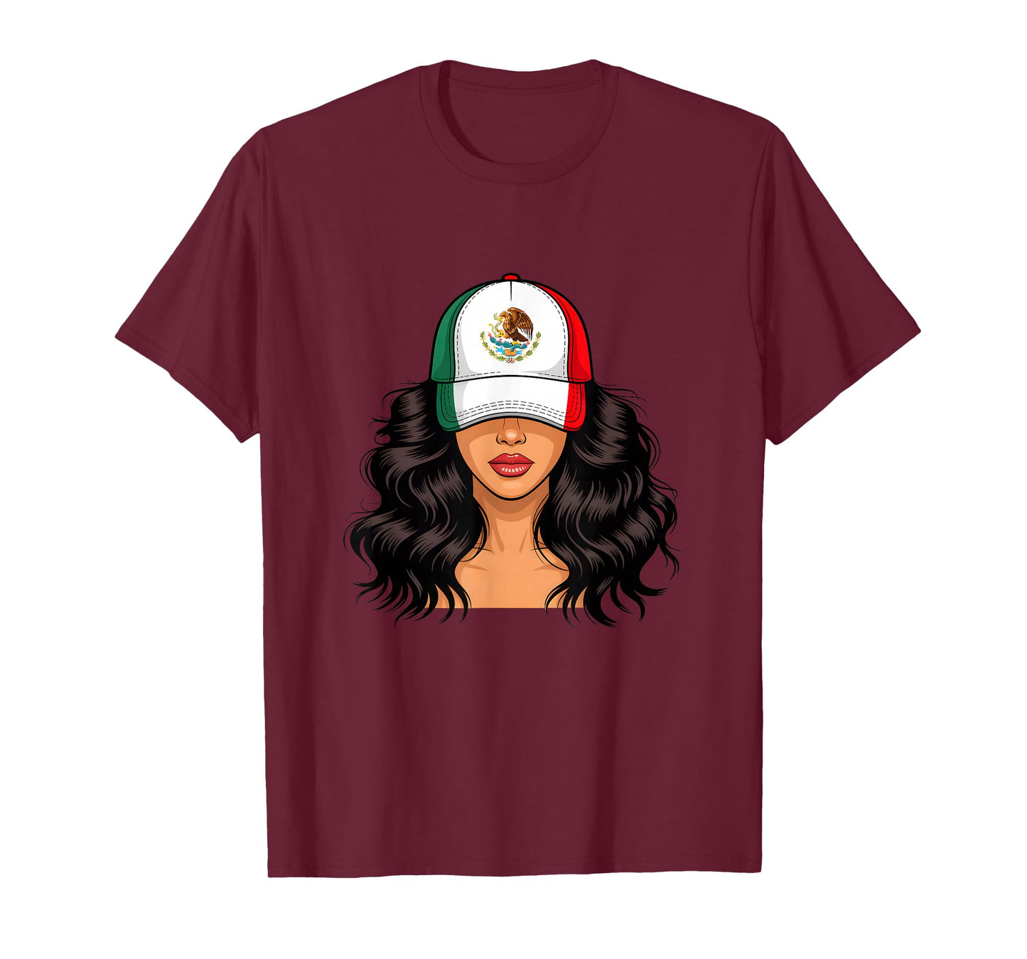 Mexican Girl Mexico Flag Proud Mexican Women T-Shirt