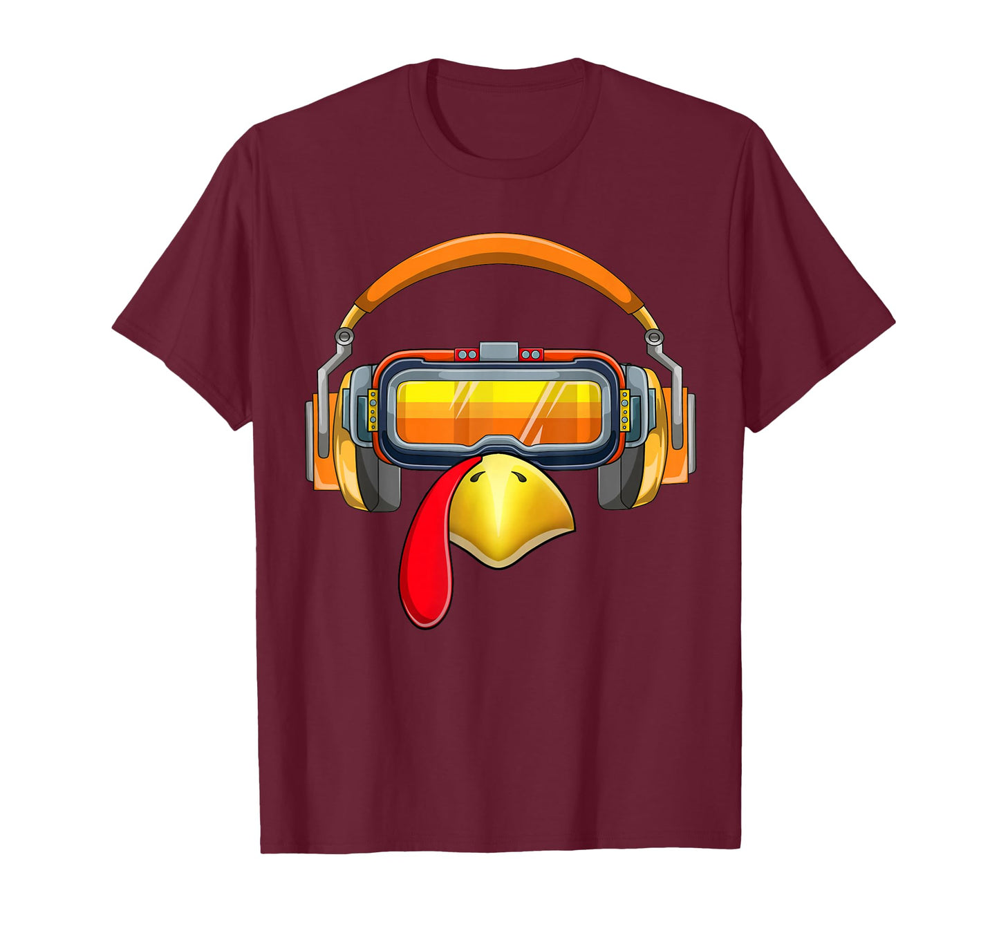 Thanksgiving Turkey Face VR Glasses T-Shirt