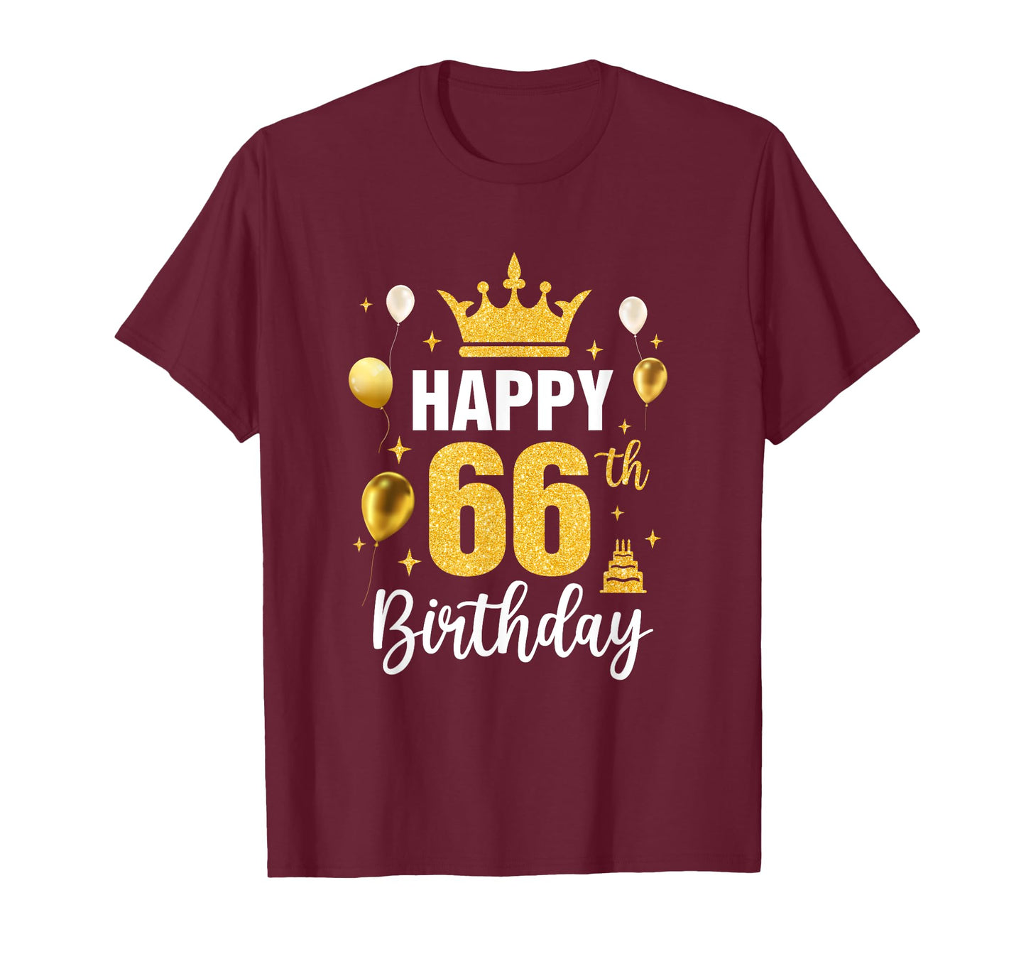 Happy 66Th Birthday Idea For 66 Years Old Man And Woman T-Shirt
