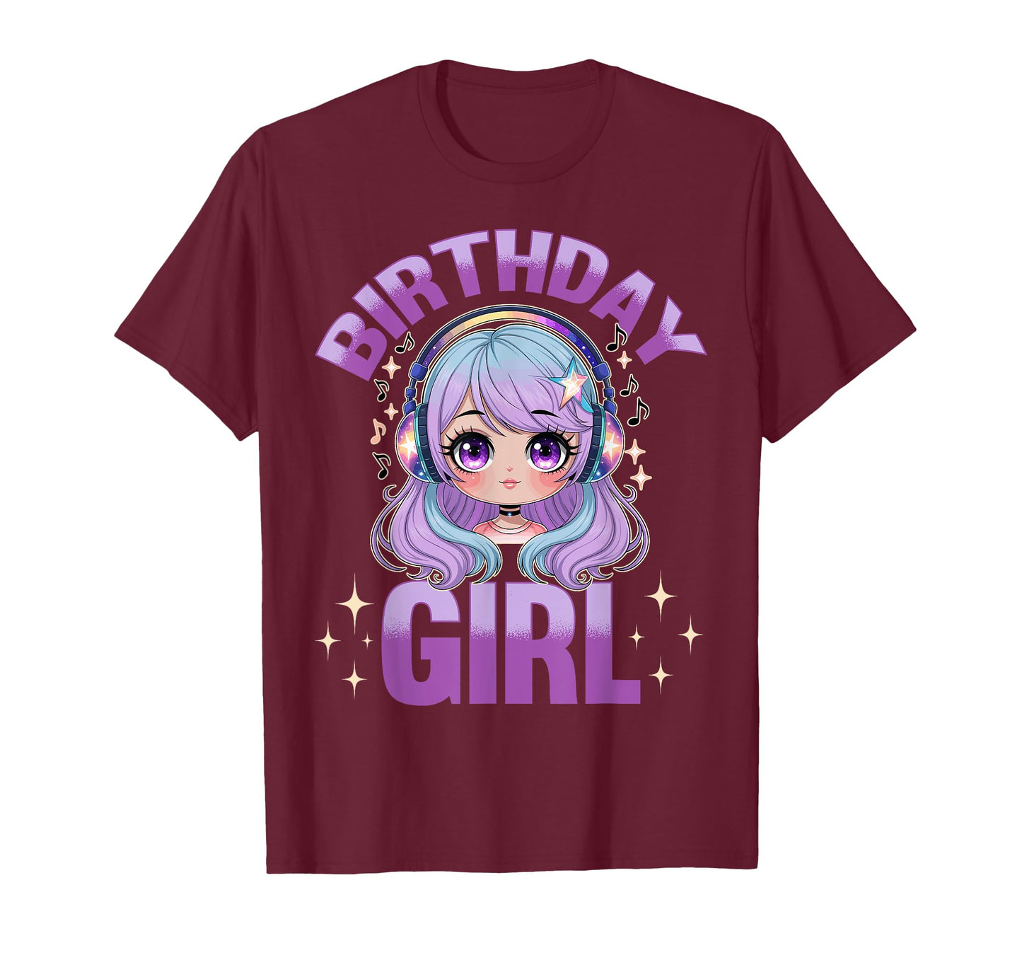 Anime & Music Birthday T-Shirt