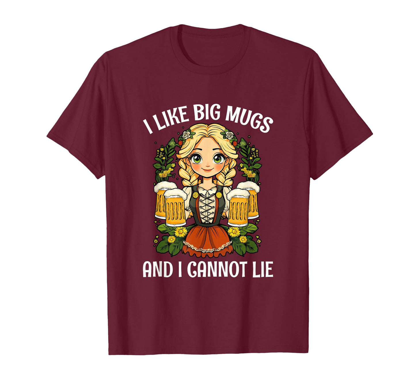 I Like Big Mugs Oktoberfest Bavarian Munich Beer Festival T-Shirt