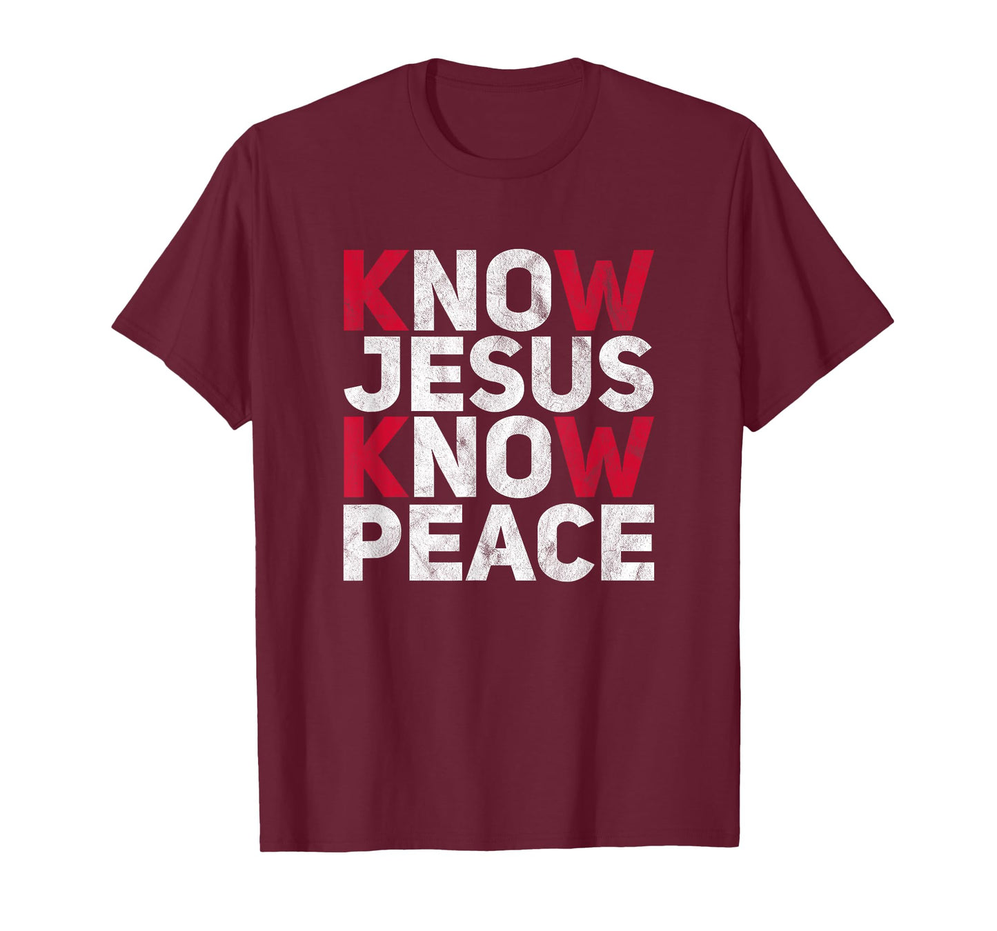 Know Jesus Know Peace Christian Kindness Faith T-Shirt
